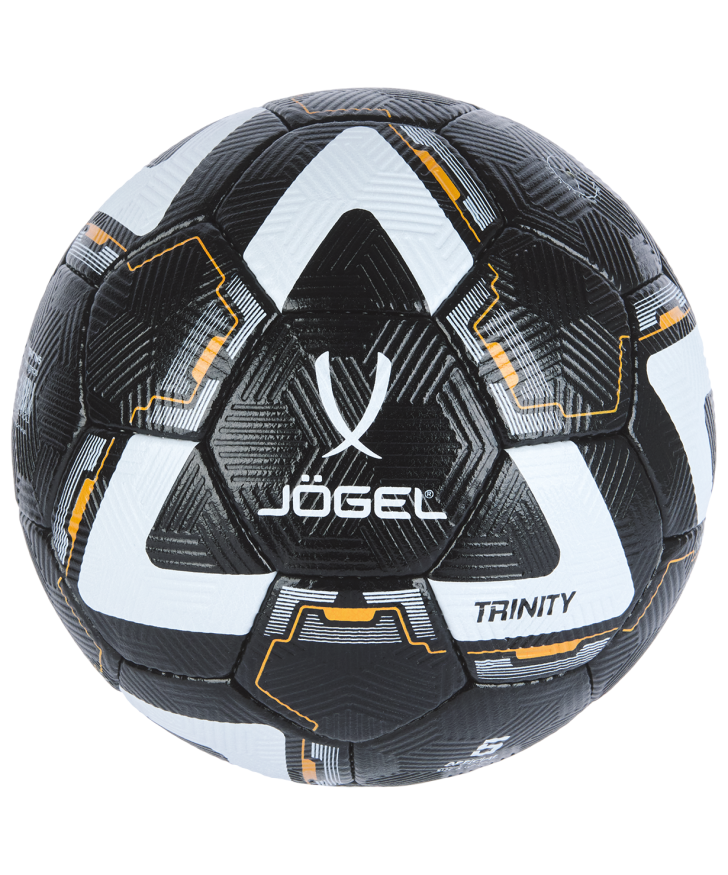 Мяч футбольный JOGEL Trinity №5, черный/белый