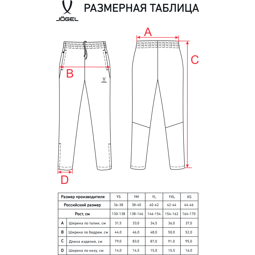 Брюки спортивные JOGEL CAMP 2 Lined Pants, темно-синий, детский