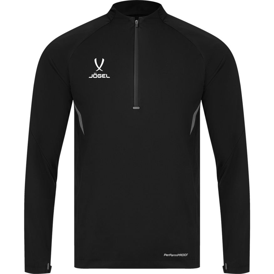 Джемпер ветрозащитный JÖGEL PREMIER PerFormPROOF 1/4 Zip Wind Top, черный