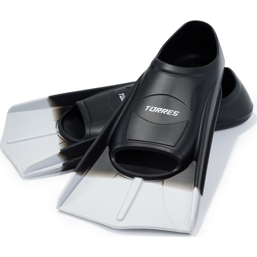 Ласты для бассейна TORRES F01, SWF012401BK, р. EU 27-29 (XXS), черно-серый