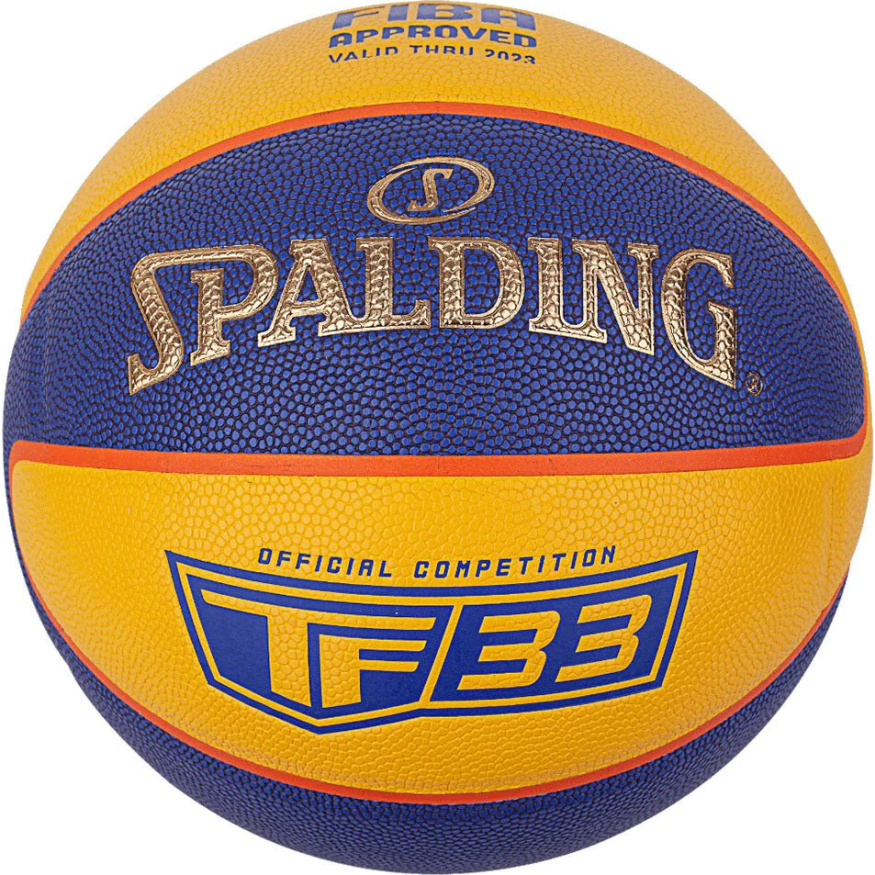 Мяч баскетбольный Spalding TF-33 Gold 3*3 Indoor/Outdoor, 76862z, размер 6, FIBA Approved