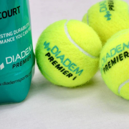 Мяч теннисный DIADEM Premier Clay Court 4B, BALL-4CASE-CLAYCRT, уп.4 шт,одобр.ITF, фетр, желт