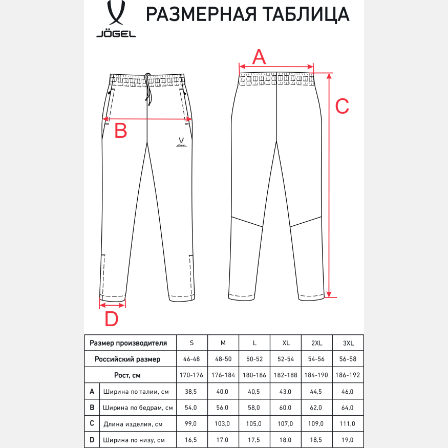 Брюки спортивные JOGEL CAMP 2 Lined Pants, темно-серый