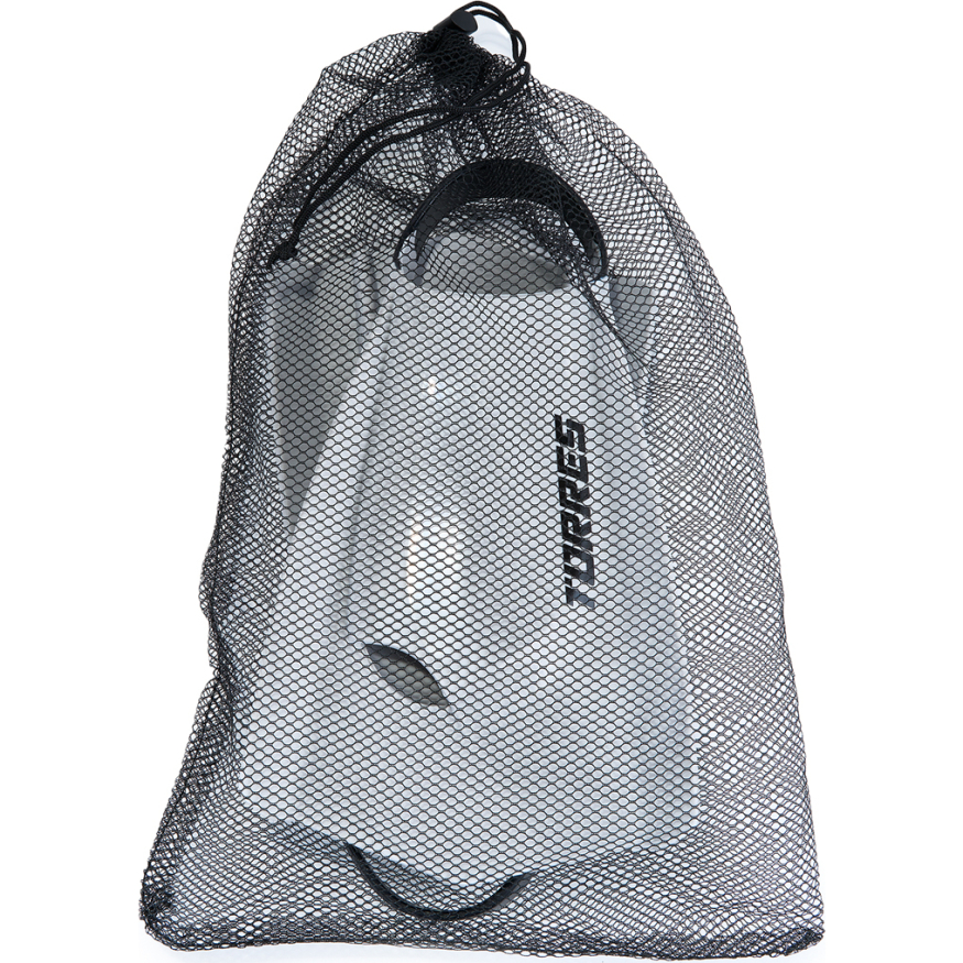 Ласты для бассейна профессиональные TORRES F03, SWF032401GR, р.EU 38-39 (S), серо-черный