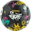 Мяч футб. TORRES Street, F023225, р.5, 32 пан.. рез., 4 подкл. слоя, руч. сшив., черно-мультиколор