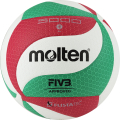 Мяч вол. MOLTEN V5M5000-DE р. 5, FIVB Approved, 18 панелей, ПУ Microfiber,клеен, бел.-кр.-зел.