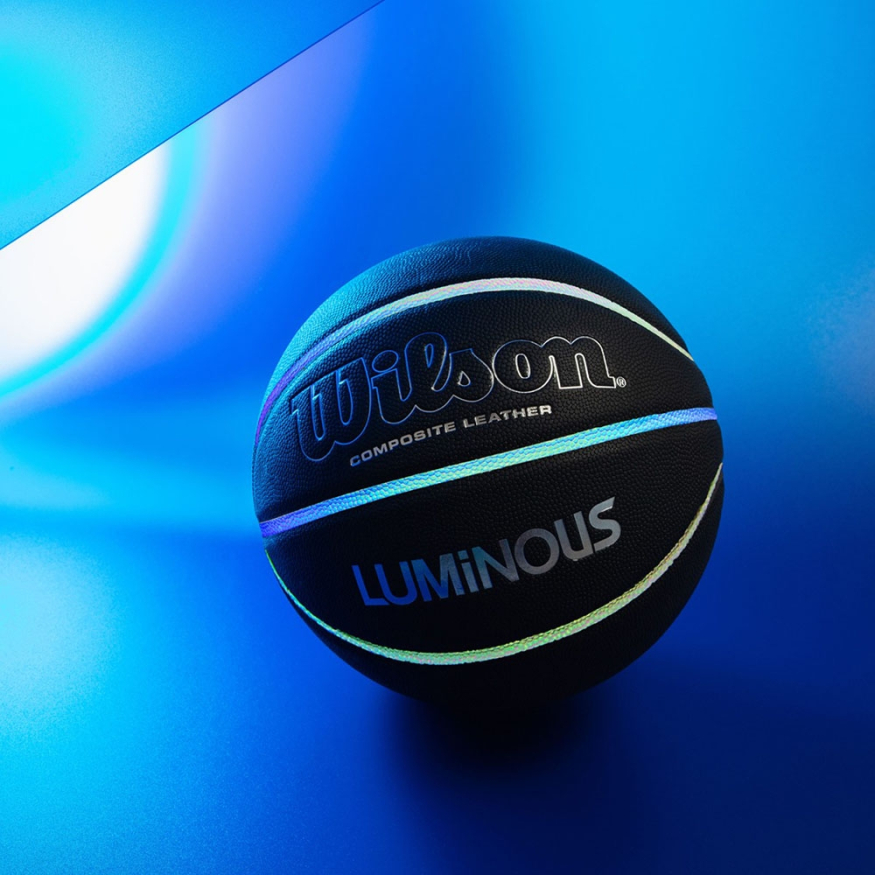 Мяч баск. WILSON Luminous, WTB2027XB07, р.7, композит, бут.камера, черный