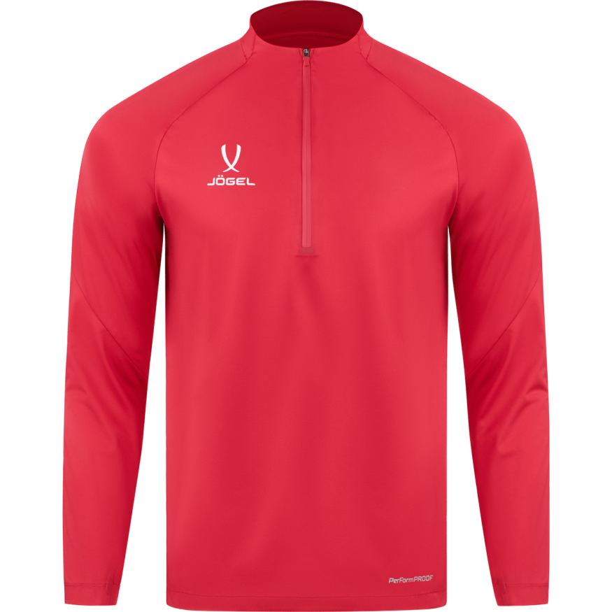 Джемпер ветрозащитный JÖGEL PREMIER PerFormPROOF 1/4 Zip Wind Top, красный
