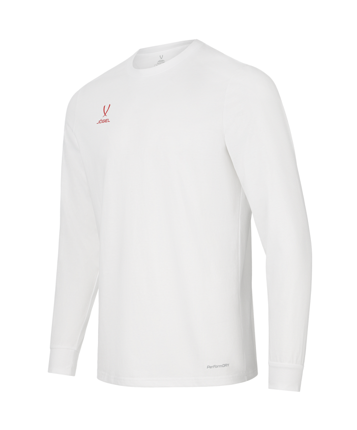 Футболка баскетбольная с длинным рукавом JOGEL DIVISION PerFormDRY Pre-Match Longsleeve Jersey, белый