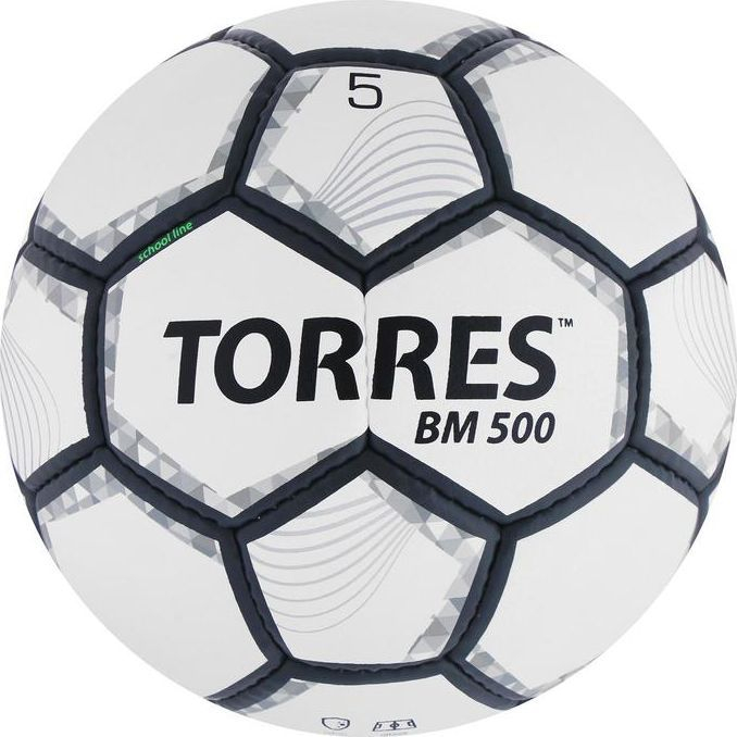 Мяч футбольный TORRES BM 500, PU, ручная сшивка, 32 панели, р. 5