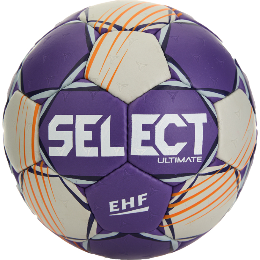 Мяч ганд. SELECT Ultimate Official EHF V24, 1612858999, Senior(р.3), EHF Appr, ПУ, руч.сш, фиол-сер