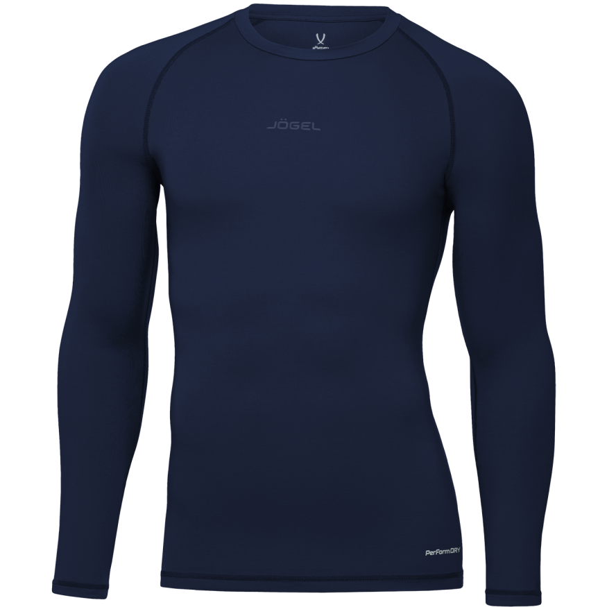 Футболка компрессионная с длинным рукавом JÖGEL PerFormDRY Baselayer Tee LS 2, темно-синий