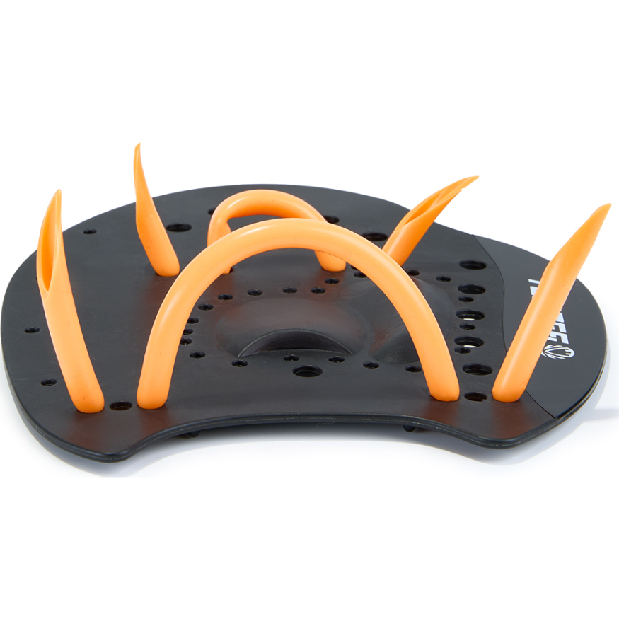 Лопатки для плавания TORRES, Арт.SWP112401BL, р.S, черно-желтый