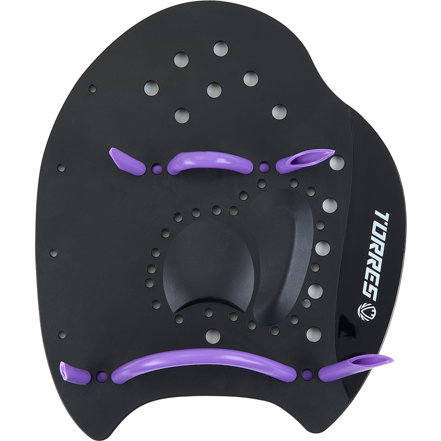 Лопатки для плавания TORRES, Арт.SWP112401BL, р.S, черно-желтый