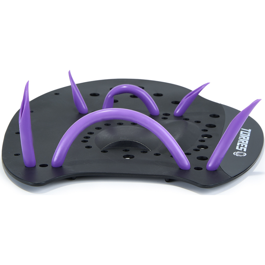 Лопатки для плавания TORRES, Арт.SWP112401BL, р.S, черно-желтый