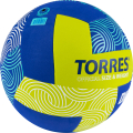 Мяч вол. TORRES Dig, V22345, р.5, синт.кожа (ТПЕ), клееный, бут.кам,салатово-синий