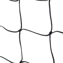 Сетка для пляжн. вол. FS-PV-№22, любит, черн., 8.5х1м, нить 3.5мм, 3 стор. оверлок, зел. стропа без троса