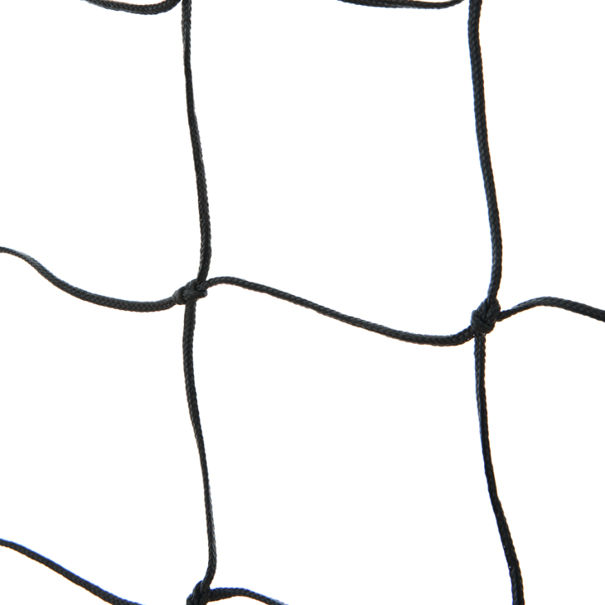 Сетка для пляжн. вол. FS-PV-№22, любит, черн., 8.5х1м, нить 3.5мм, 3 стор. оверлок, зел. стропа без троса