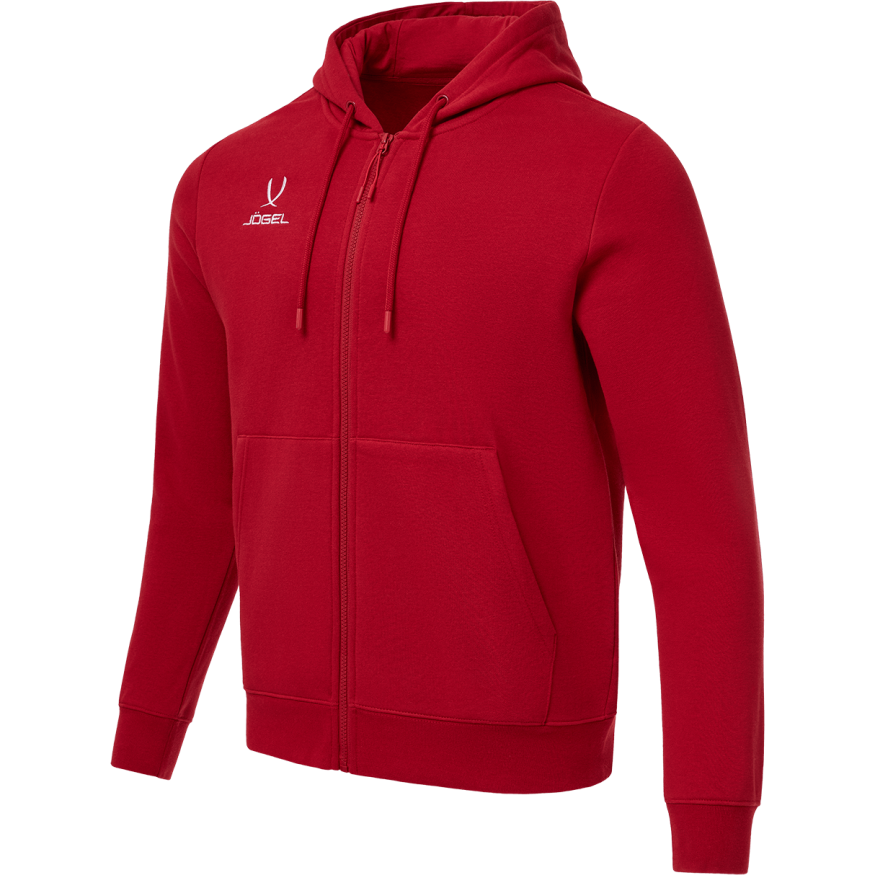 Худи JOGEL ESSENTIAL Fleece Zip Hoodie, темно-красный