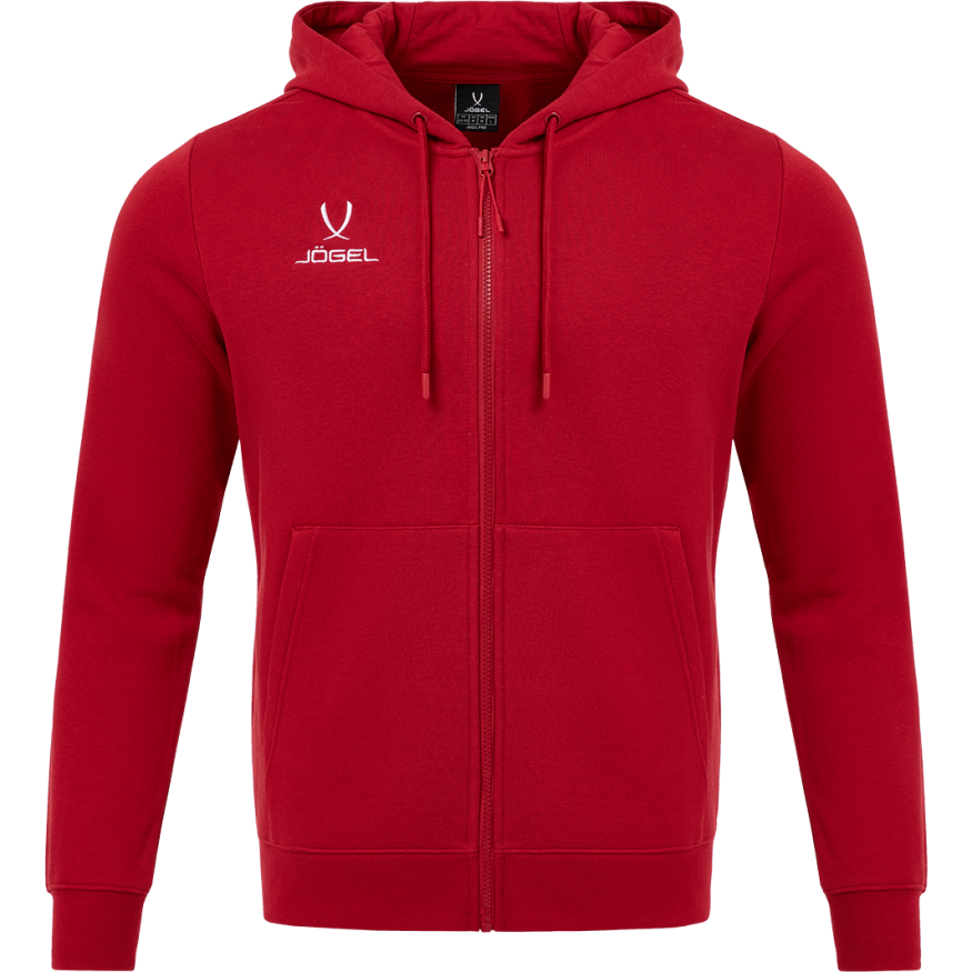 Худи JOGEL ESSENTIAL Fleece Zip Hoodie, темно-красный