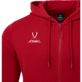 Худи JOGEL ESSENTIAL Fleece Zip Hoodie, темно-красный