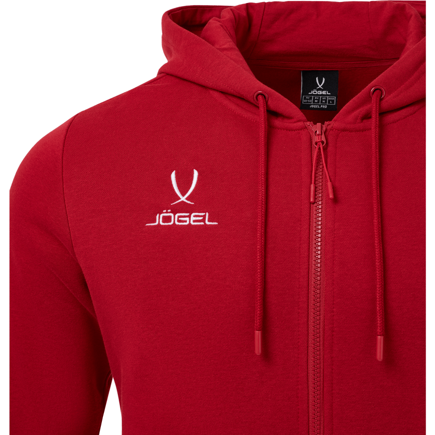 Худи JOGEL ESSENTIAL Fleece Zip Hoodie, темно-красный