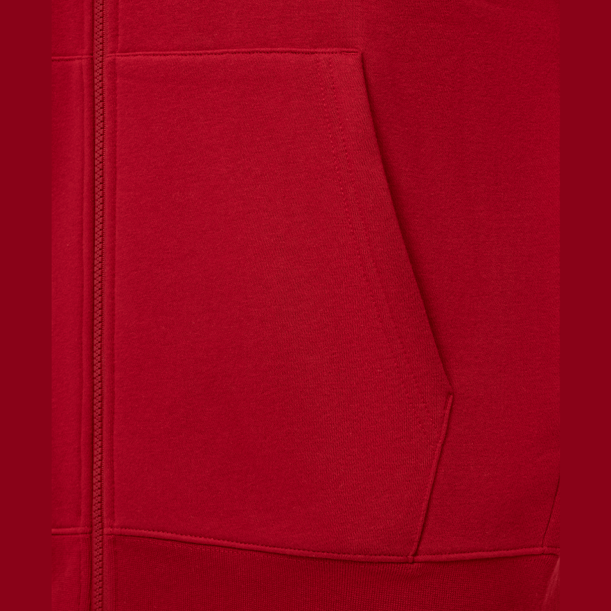 Худи JOGEL ESSENTIAL Fleece Zip Hoodie, темно-красный