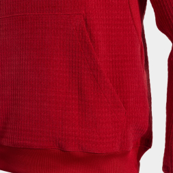 SUDADERA CON CAPUCHA INDOOR-GYM CORAL FLÚOR