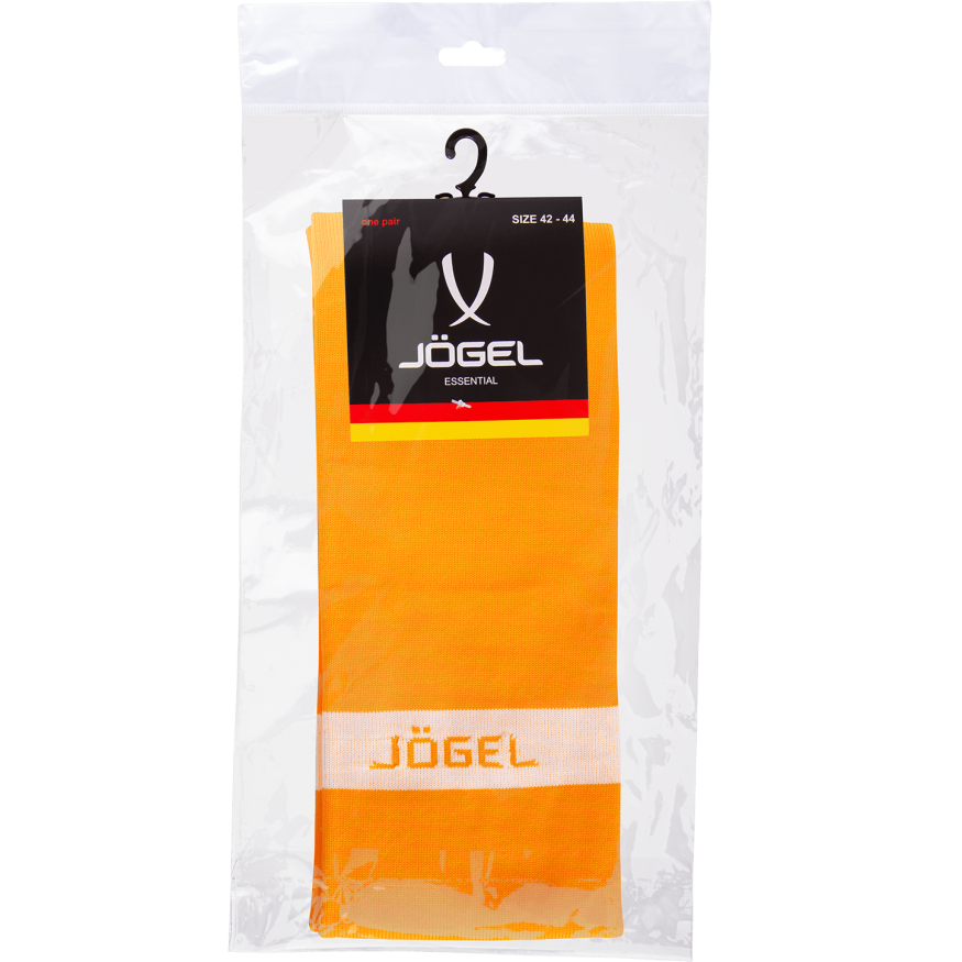 Гетры футбольные JOGEL JA-003, оранжевый/белый