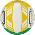 Мяч вол. TORRES VB 650, V32425, р.5, синт.кожа полиуретан, клееный, бут.кам, бел-зелено-желт