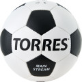Мяч футб  TORRES Main Stream, F30185, р 5, 32 пан  ПУ, 4 под  слоя, руч  сшивка, бело-черный