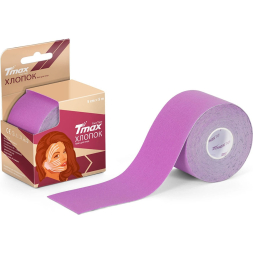 Тейп кинезиологический Tmax Beauty Tape (5см x 5м),арт.423241,хлопок, сиреневый