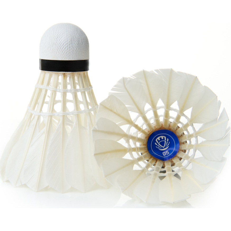 Воланы для бадминтона TORRES 05 BD20130, перо/пробка, 12 шт