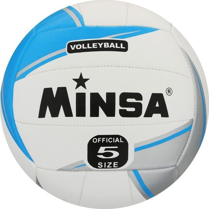 Мяч волейбольный MINSA, ПВХ, машинная сшивка, 18 панелей, р. 5