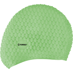 Шапочка для плавания TORRES Bobbles, SW-12204BK, черный, силикон