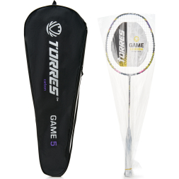 Ракетка для бадминтона TORRES Game 5 BD23511, карбон