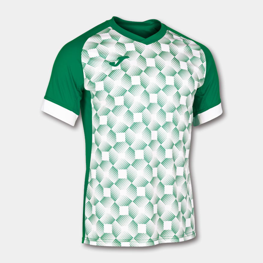 Футболка  игровая JOMA с коротким рукавом SUPERNOVA III Зеленый-белый