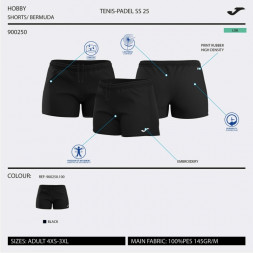 Шорты JOMA HOBBY WOMAN Черный