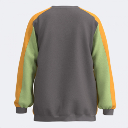 SUDADERA KIDS CAMP GRIS LIMA AMARILLO
