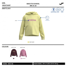 SUDADERA CON CAPUCHA NEW METAVERSE ROSA