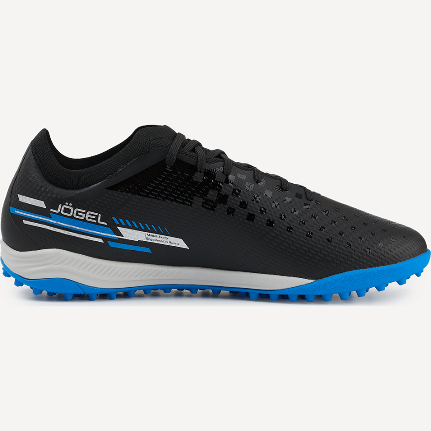 Бутсы многошиповые JOGEL Evofly TF PRO Black/blue