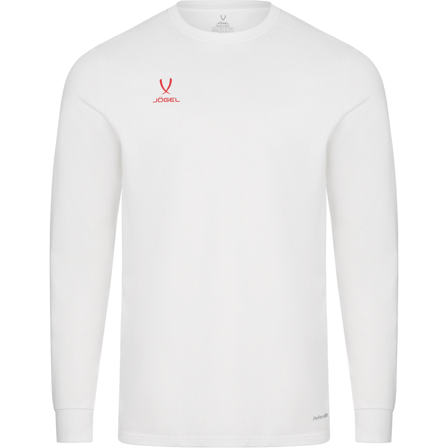 Футболка баскетбольная с длинным рукавом JÖGEL DIVISION PerFormDRY Pre-Match Longsleeve Jersey, белый