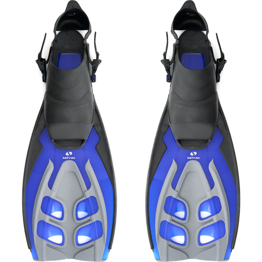 Ласты для плавания SALVAS Tonic Dive, BA190LXBBSTS, размер L/XL, синие