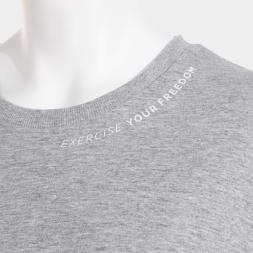 CAMISETA MANGA CORTA URBAN STREET GRIS MELANGE