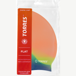 Шапочка для плавания TORRES Flat, SW-12202MG,оранжевый мультиколор, силикон