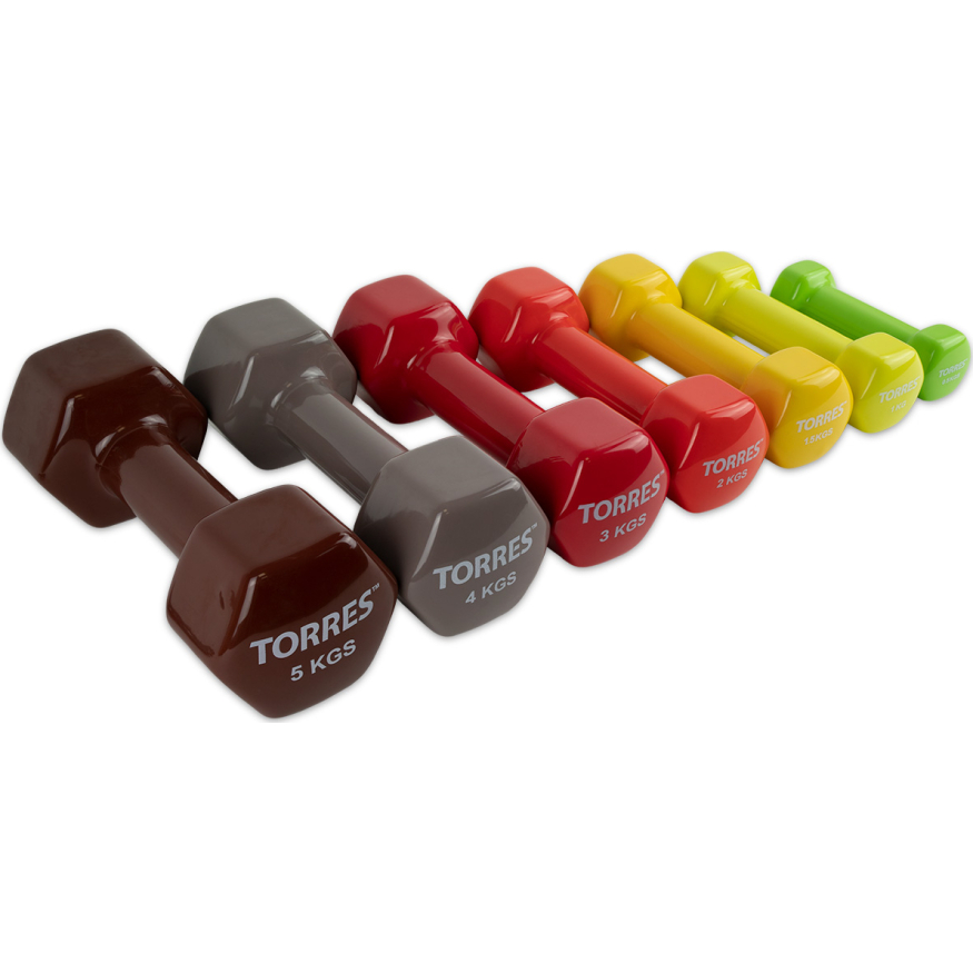 Гантель TORRES PL522201, вес 0.5 кг, 1 шт