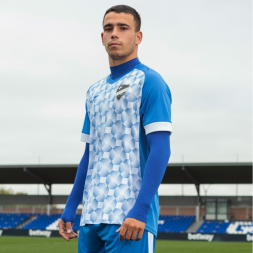 Футболка игровая JOMA с коротким рукавом SUPERNOVA III Синий-белый