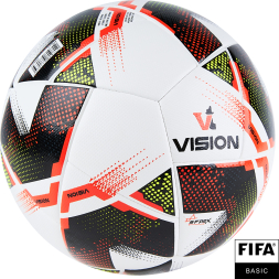 Мяч футб. VISION Spark, F324045, р.5, FIFA Basiс, 24 пан,ПУ,2 подкл.слой,гибрид.сшив,бело-мультикол