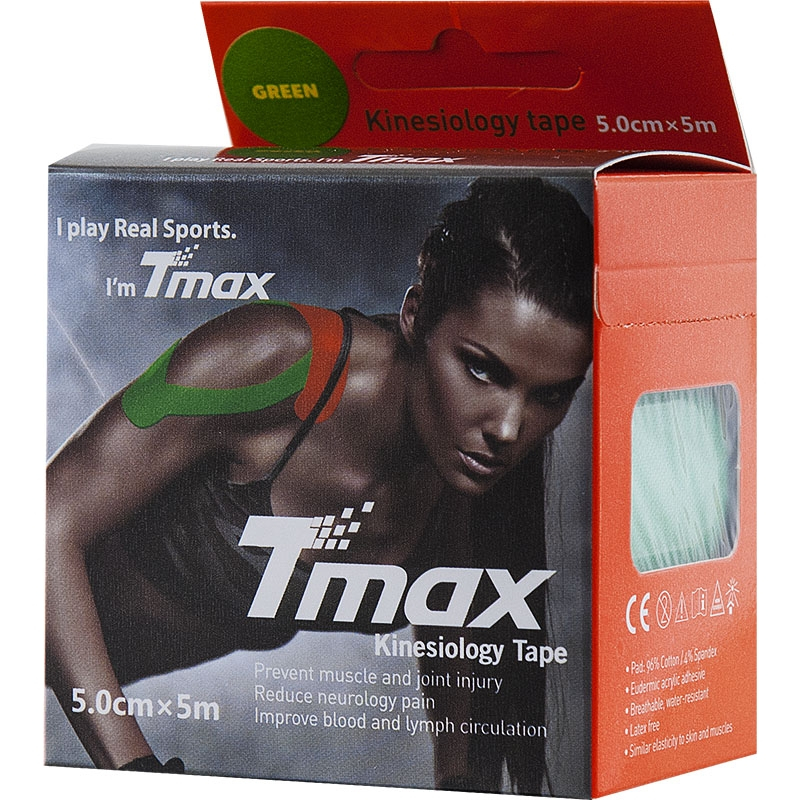 Тейп кинезиологический Tmax Extra Sticky Biege (5 см x 5 м), 423112, телесный