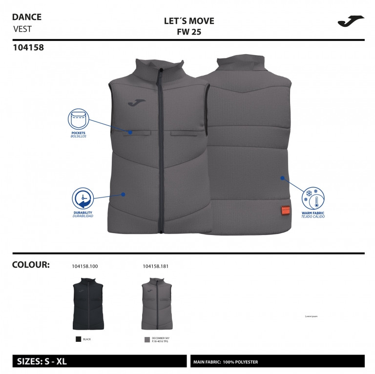 CHALECO ACOLCHADO STEP  